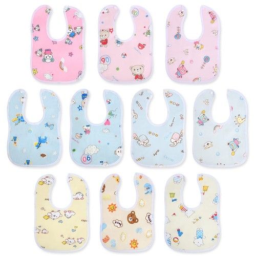 10Pack Baby Bandana Drool Bibs  Soft, Absorbent, Adjustable for 036 Months