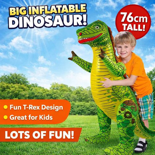Big Inflatable T-Rex Dinosaur 76cm Godzilla Jurassic Park Toy Blow Up Party Prop — image 2