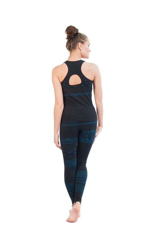 SALE - Balance Seamless Organic colourful Yoga Gym workout Leggings, High length — image 5
