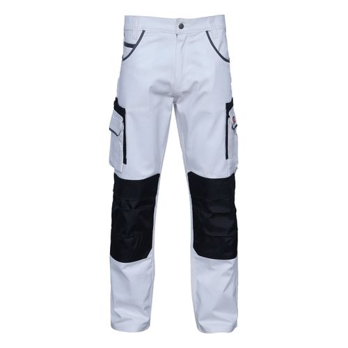 Mens Painters Decorators White Work Trousers With Cargo & Knee pad Pockets Pants — image 4
