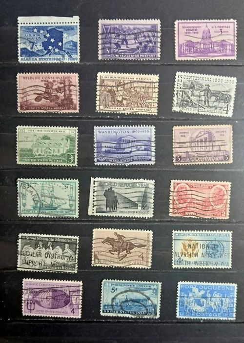 All Different US Stamp Collection With Many Old Classic Stamps #287, #286, #649 — image 5