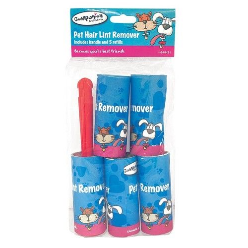 5x PACK ROLLS STICKY LINT REMOVER ROLLER CAT PET DOG HAIR DIRT CLOTHES FURNITURE