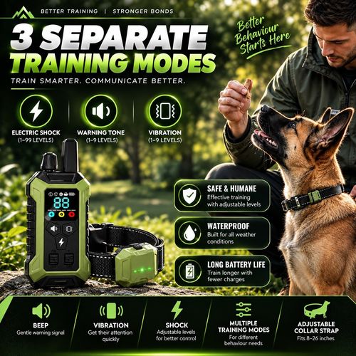 5000FT Electric Dog Training Collar E-Collar Remote Control Anti Bark LCD — image 6