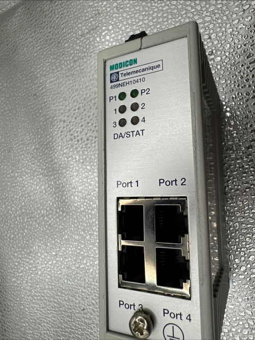 TELEMECANIQUE SCHNEIDER  MODICON 499NEH10410 Cabling System Ethernet Hub refb21S — image 5