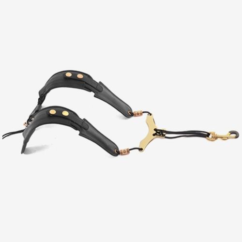 Saxophone Shoulder Neck Strap Adjustable Sax Black Double Shoulder Strap Harness — image 4