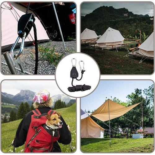 8x Rope Ratchet Adjustable Light Hanger Tent Carbon Filter Hydroponic Grow — image 5