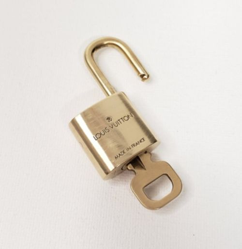 Authentic Louis Vuitton Gold Lock and Key Excellent Shiny — image 11