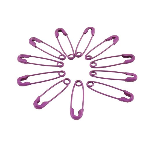 Multi Purpose Craft Sewing Safety Pins Metal Color Plated Nickel Assorted Sizes — image 2
