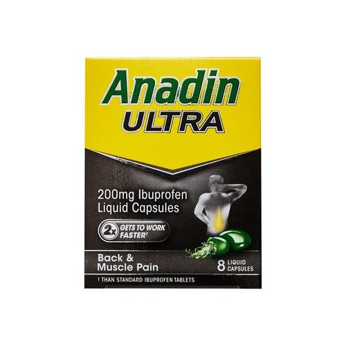 ULTRA Liquid Capsules FAST  RELIEF 200mg 8 liquid capsules