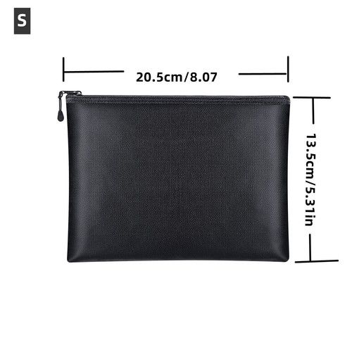 Zipper File Holder Fireproof Bag Document and Waterproof Pouch