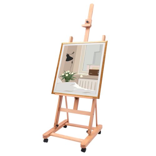 Large Studio Artist Easel Heavy-Duty H-Frame Beech Wood Painting Art Easel Sale — image 5