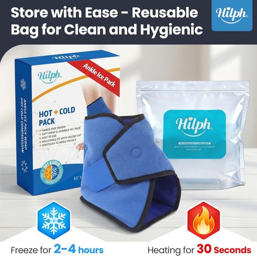 Hilph Ankle Ice Pack Wrap Reusable Cold Compress for Ankle Sprains Swelling Pain — image 7