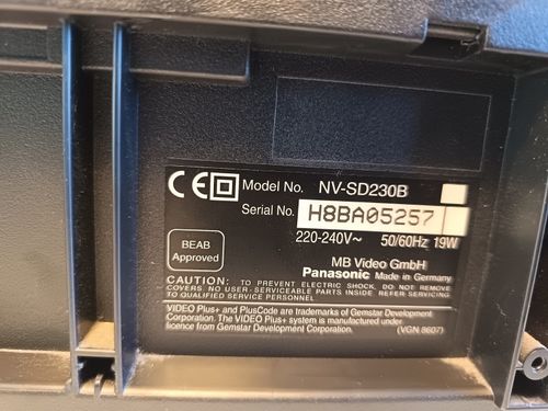 Panasonic NV-SD230B Super Drive VHS Recorder Player With Remote, Fully Working  — image 18