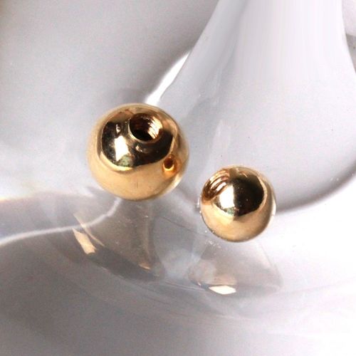 14K SOLID Yellow Gold Replacement Ball SINGLE LIMITED STOCK — image 2