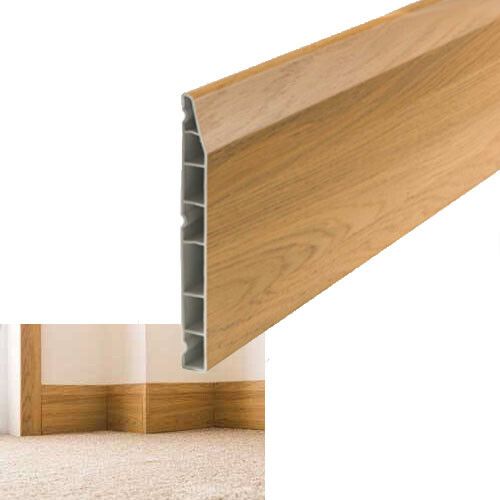 Plastic Skirting Board PVC Roomline Ogee & Chamfered Skirting Board 2.5m (8 ft) — image 5