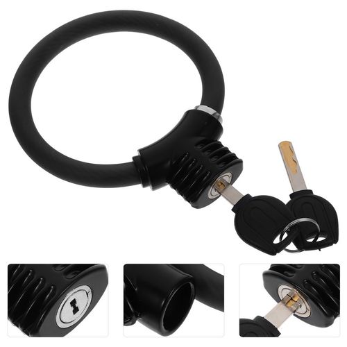 Reusable Zinc Alloy Bike Chain Lock Black Durable Outdoor Security Lock — image 5
