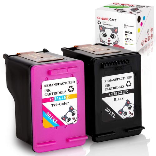 HP 301XL Ink Cartridge - Compatible - 2 pack - Black and Tri Colour — image 1