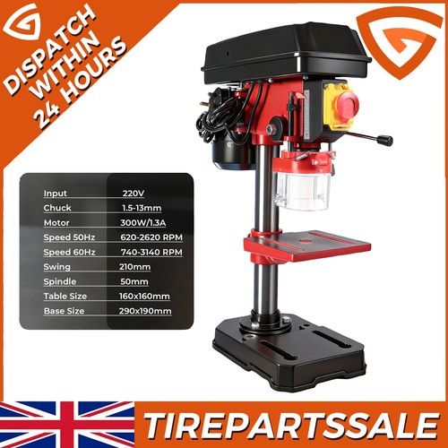 Bench Drill 5 Speed 13mm Chuck Bench Table Top Pillar Drill/Drilling Press, 220V