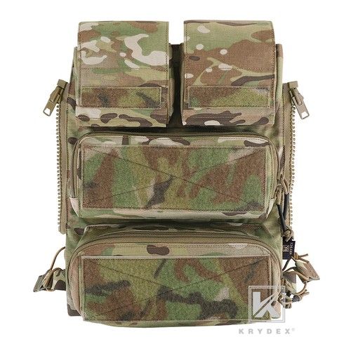 KRYDEX Tactical Zip-on MOLLE Panel Combat Zip Pack for CPC/JPC2.0 Plate Carrier