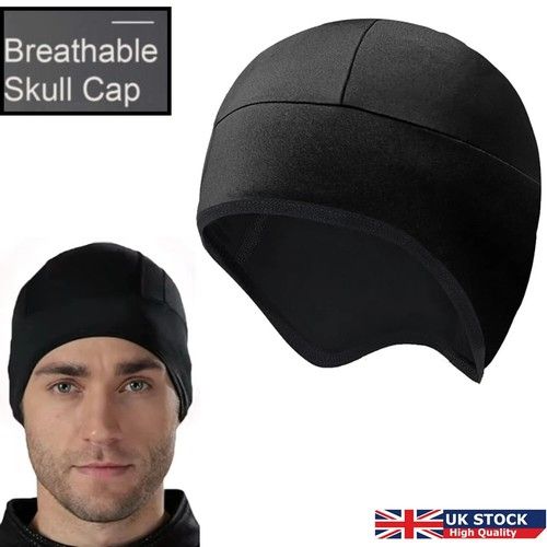 Breathable Skull Cap Wicking Cycling Motor Bike Under Helmet Hat Liner Running