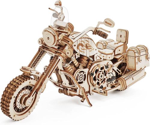 ROKR 3D DIY Wooden Motorcycle Model Building Kit Puzzle Kids Gift Assembly Toy — image 2