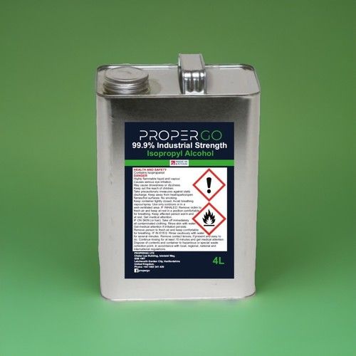 PROPERGO Isopropyl Alcohol IPA 99.9% – 4 Litre | High-Purity Cleaning Solution |