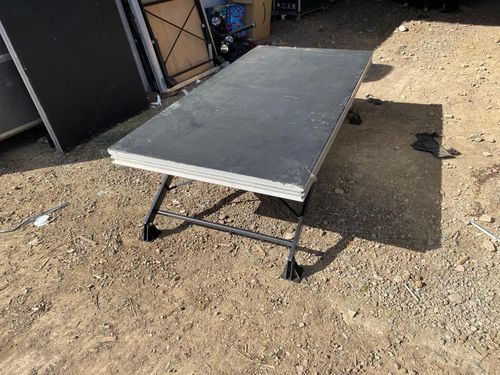 CPS 2m x 1m Adjustable Stage Platform Folding Legs Event Staging Podium — image 6
