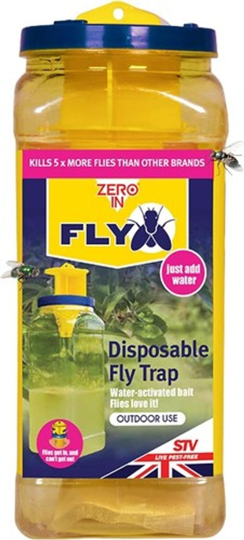 Zero In Fly Max Fly Catcher Insect Trap With Bait Ready To Use Re Usable Trap