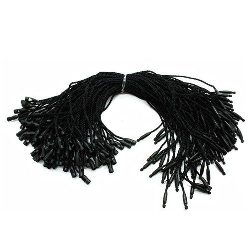 Nylon String Hang Tag Rope Cords Snap Lock for Clothing Tags Label 100-1000X