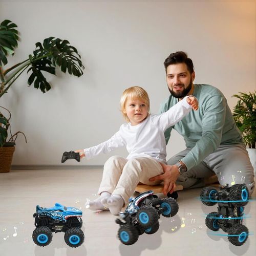 Remote Control Cars Toy Shark RC Monster Truck Toy Vehicle Electric Off Road Car — image 11