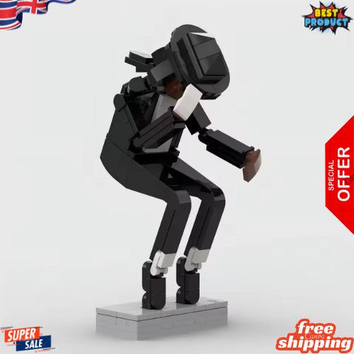 Michael Jackson Building Block Brick Set Kit 151 pcs 7.2in Figure Statue Puzzle.