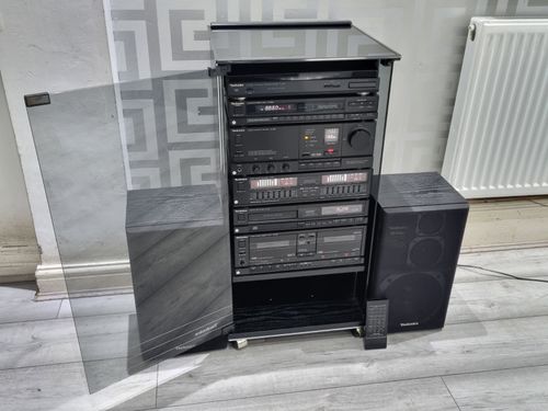 Technics SU-X860 Hi-Fi Stereo Stack System With Speakers, Remote & Cabinet  — image 6