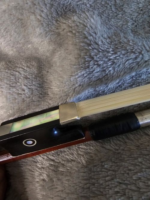 Antique Violin Bow 4/4 Restored Pernambuco Plays Beautifully — image 5