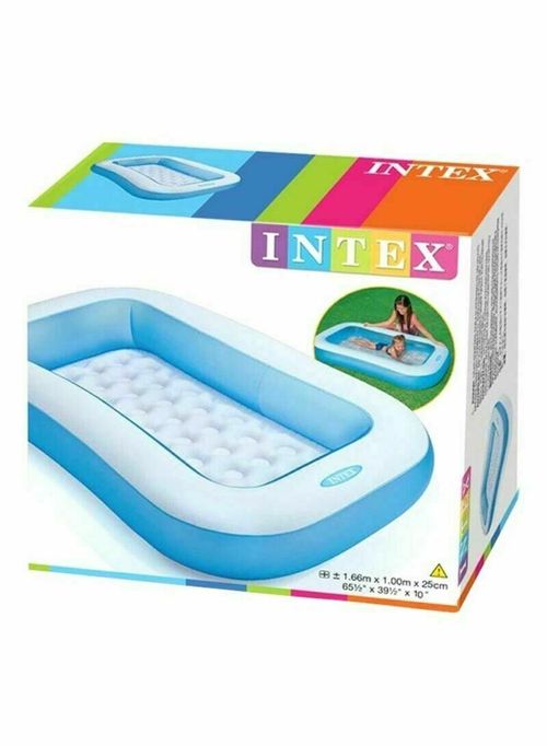 Intex Inflatable Rectangular Paddling Pool Swimming Paddling Pool Hot Summer Fun — image 4