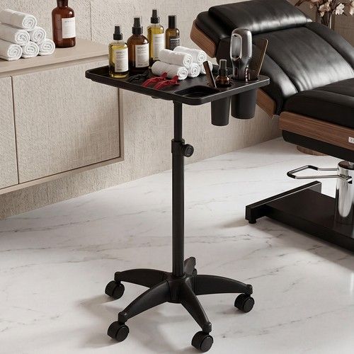 Salon Spa Instrument Tray Beauty Tattoo Rolling Trolley Cart Work Station Wheels