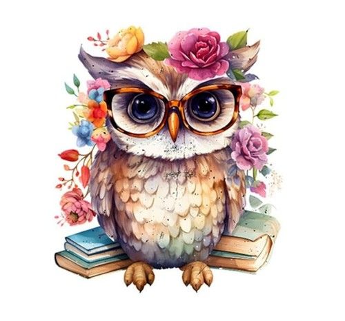 Personalised OWL Tote Shoulder Bag Gift Teacher Student 38 x 42cm Shopper Gift