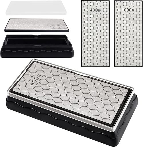 CLEARANCE DOUBLE SIDED DIAMOND SHARPENING STONE 400#1000# Whetstone Chisel Blade — image 6