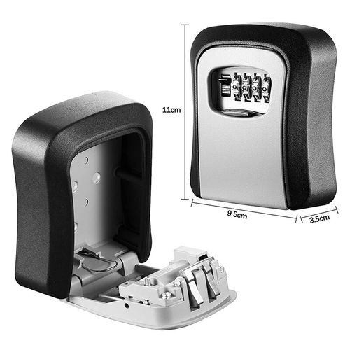 Outdoor High Security Wall Mounted Key Safe Box Code Lock Storage 4 Digit UK — image 2