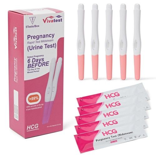 VivaTest Pregnancy Test Midstream – Early Detection Home HCG Kit – 99% Accurate