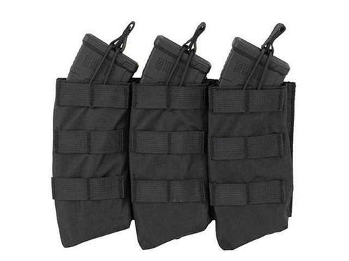 8 Fields Airsoft AK Triple Magazine Pouch Open Top Quick Release Mag MOLLE — image 1