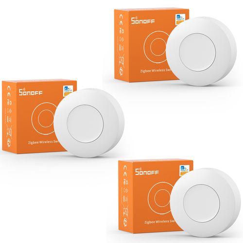 3 Pack SONOFF SNZB-01P Zigbee Wireless Switch Custom Button Action Smart Scene — image 1