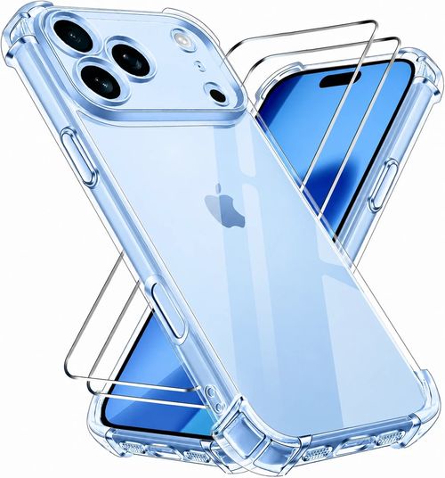 Case for iPhone 18 Pro 18 Pro Max Clear Shockproof Case Cover & Glass — image 2
