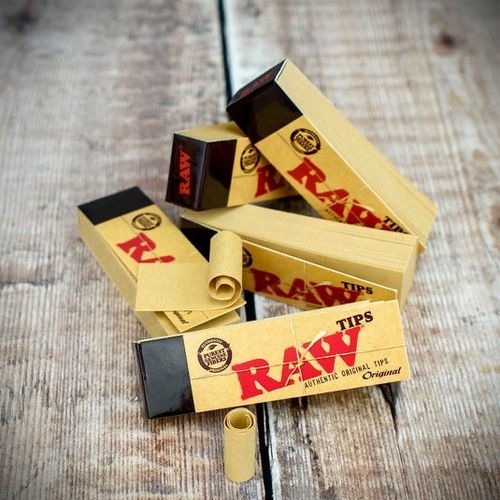 RAW Rolling Paper Tips Smoking Genuine Roach Roaches Book Filter Tips — image 3