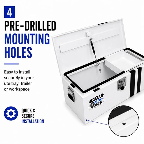 Steel Tool Box Lockable Tool Chest Van Garage Workshop Storage Heavy Duty — image 5