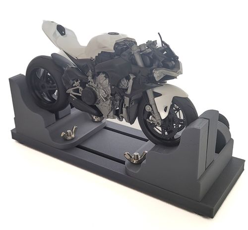 Motorcycle Model kit berth stand for 1/12 Scale Cradle Bike Adjustable build jig — image 1