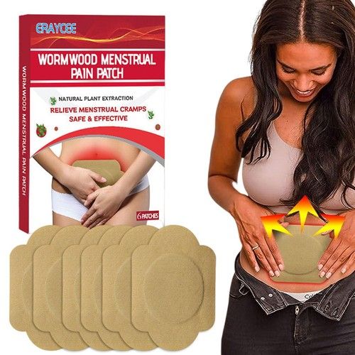 Pain Relief Heat Patches Pack of 6 Patches for Period Pain & Menstrual Cramp