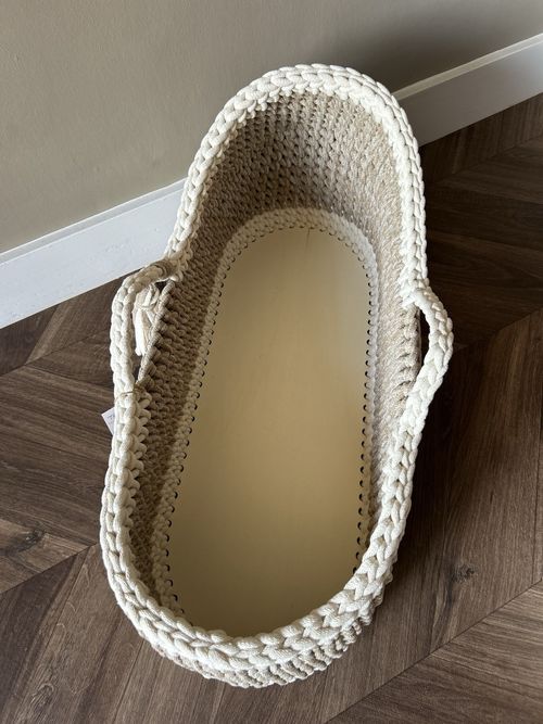 Crochet Moses Basket WITH MATTRESS - Made To Order — image 16
