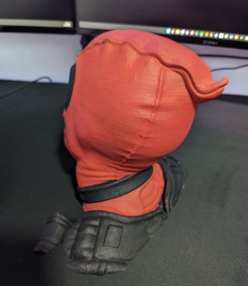 Deadpool Head Bust Headphone Holder Display Rack Stand 3D Printed Desk Decor — image 4