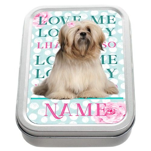 Personalised Tobacco Tin Dog Breed 2oz Smoking Baccy Strage Pill Box Pet Treat