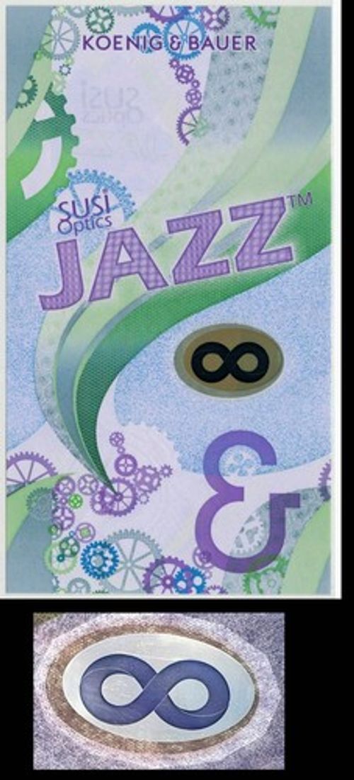 HYBRID Test Note KBA - "Susi Opics / Jazz" - Durasafe Substrate Type #2 "Blue 8"